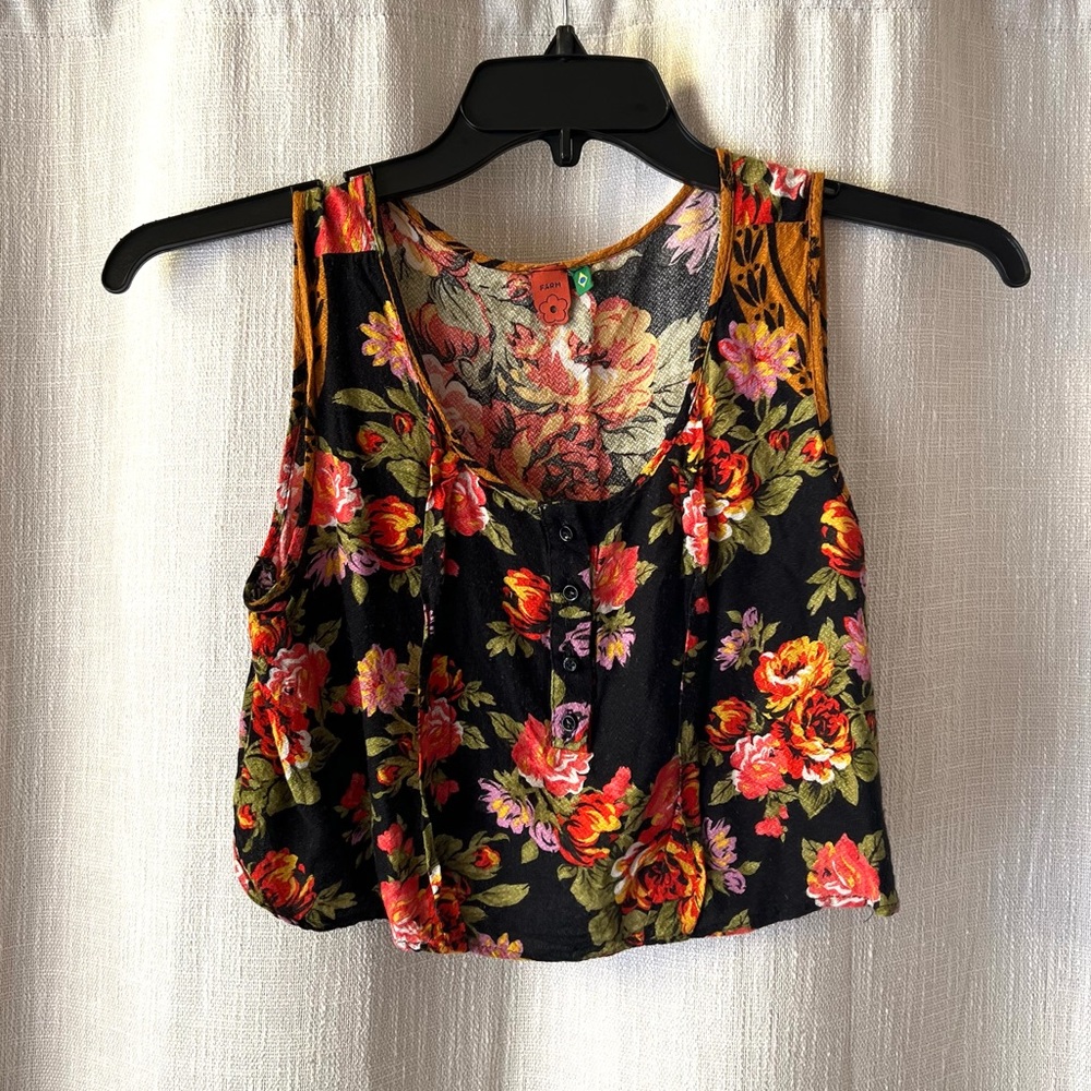 RARE FARM Rio Floral Top